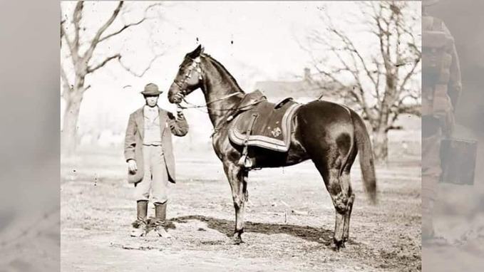 rare photo of Cincinnati war horse