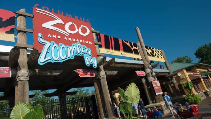 Entrance of Columbus Zoo and Aquarium