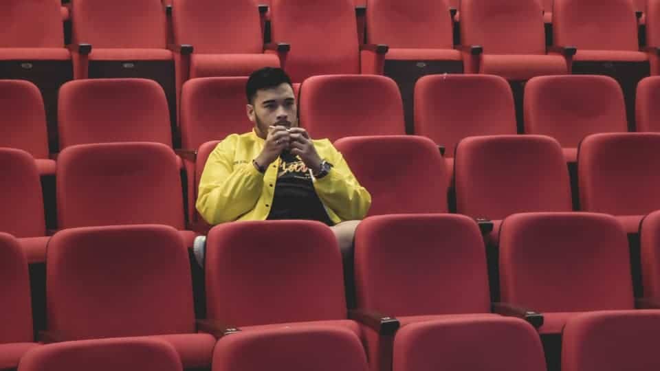 single person in a cinema hall effect of ott on cinema halls