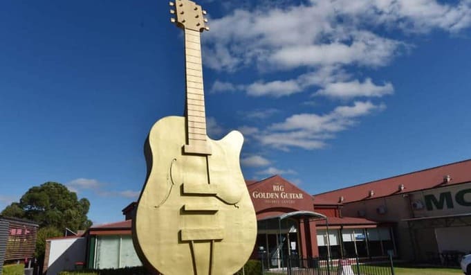 The Big Golden Guitar Landmark